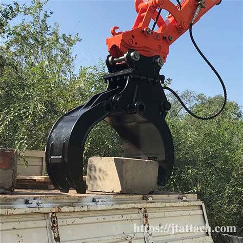 mini excavator rock grab|grab attachment for excavator.